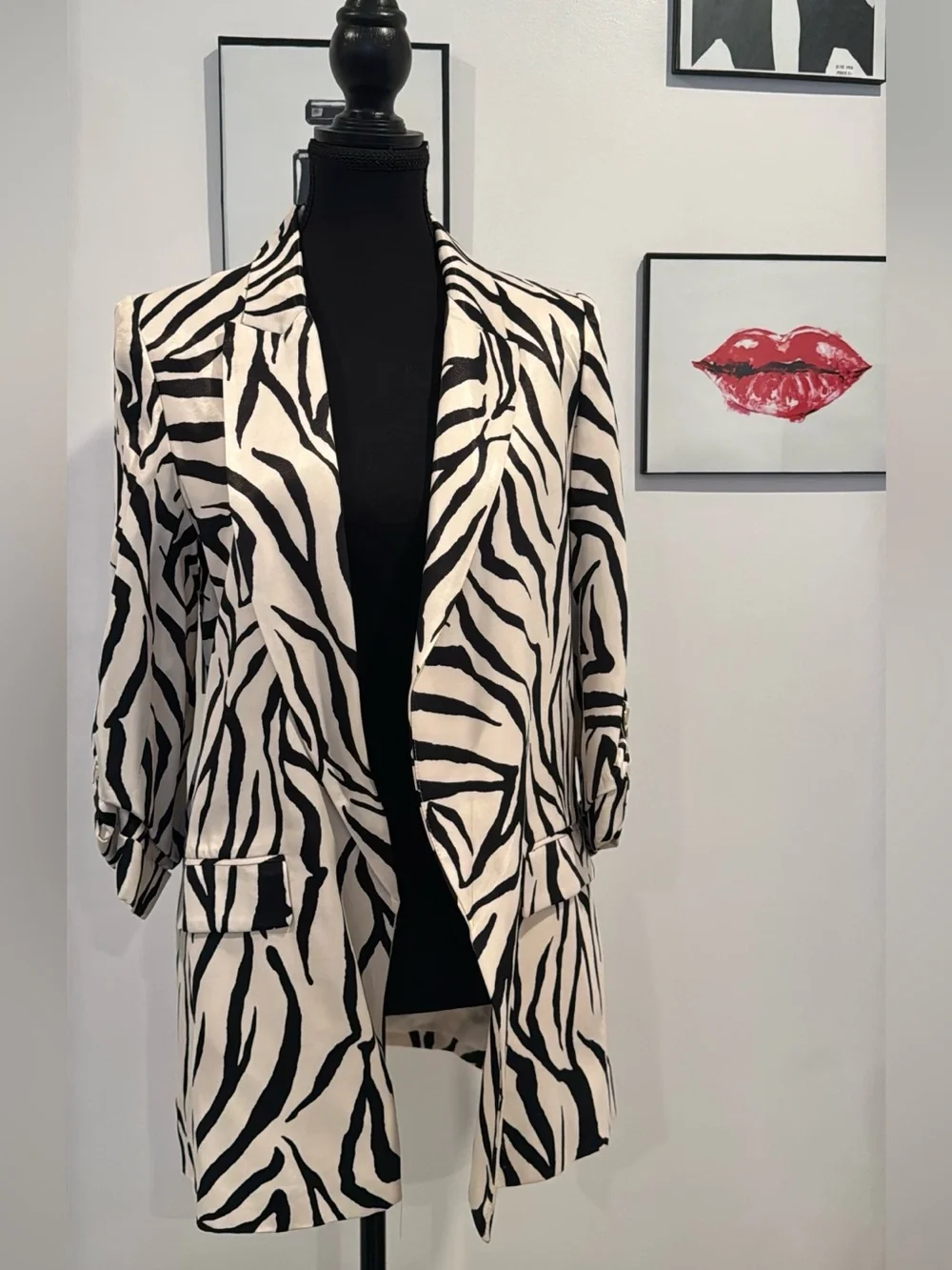 Zara Zebra Print Blazer – Size Small – NWT